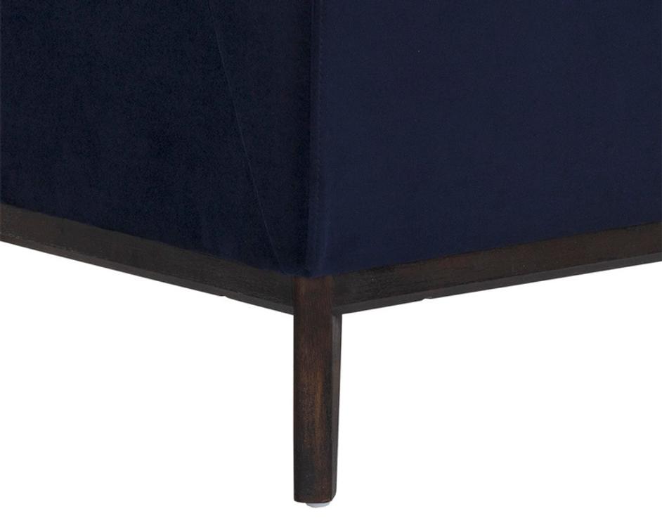 KOSOVO BANQUETTE - BROWN - ABBINGTON NAVY by Sunpan