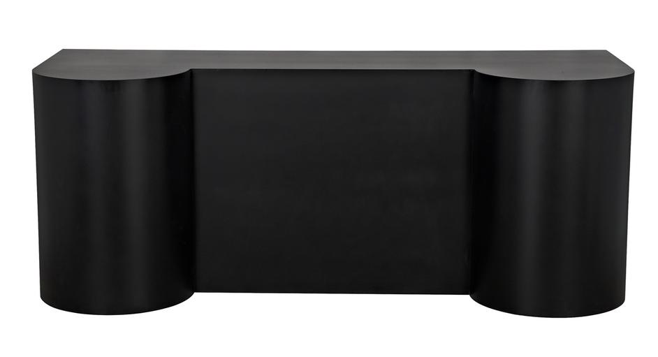 Concierge Desk, Black Steel by Noir Furniture