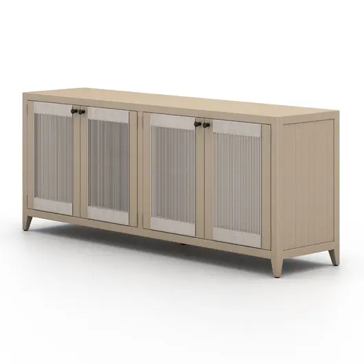 Sherwood Outdoor Sideboard In Washed Brown by FOUR HANDS