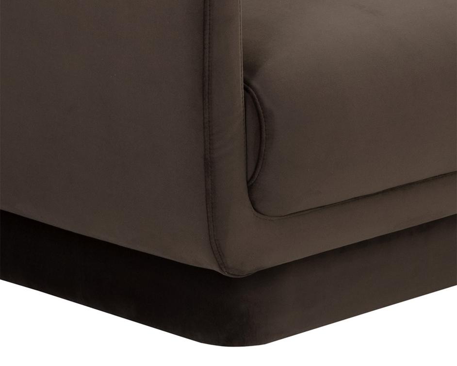 EVERTON SOFA - MEG DARK BROWN by Sunpan