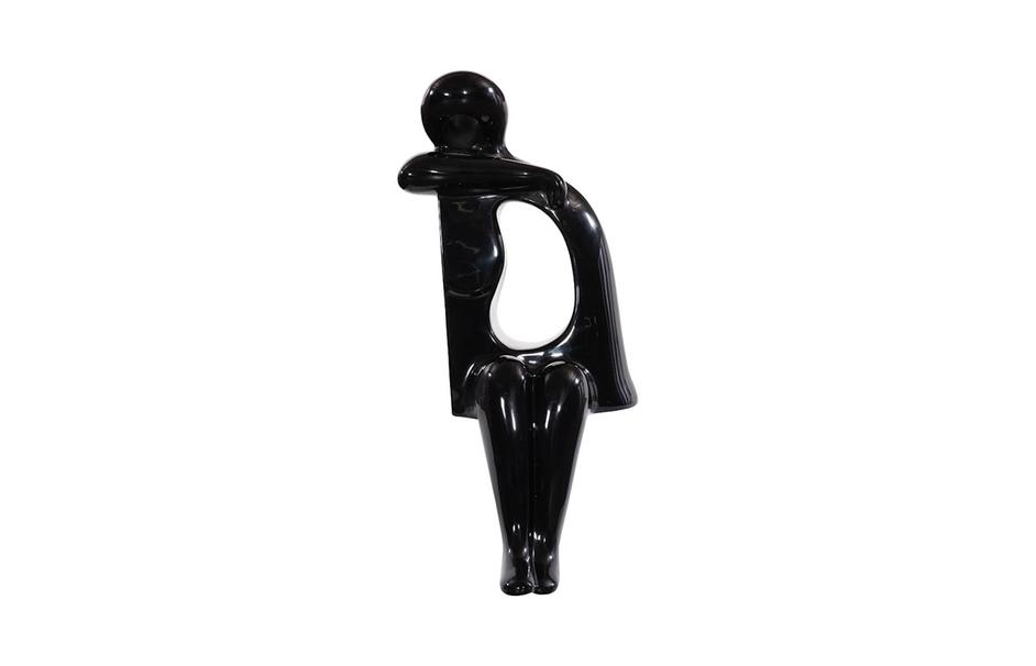 Sweetie Sculpture, Gel Coat Black by Phillips Collection