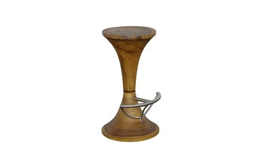 Marley Bar Stool, Chamcha Wood , Natural by Phillips Collection