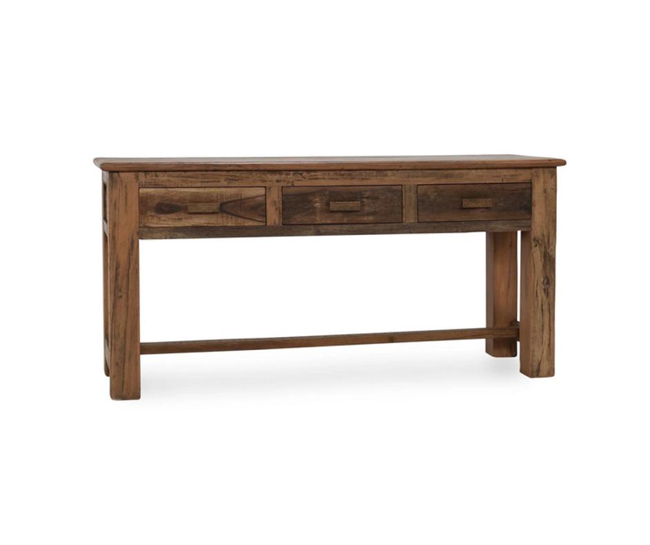 Ezra Reclaimed Wood  3Dwr Console Table by Classic Home