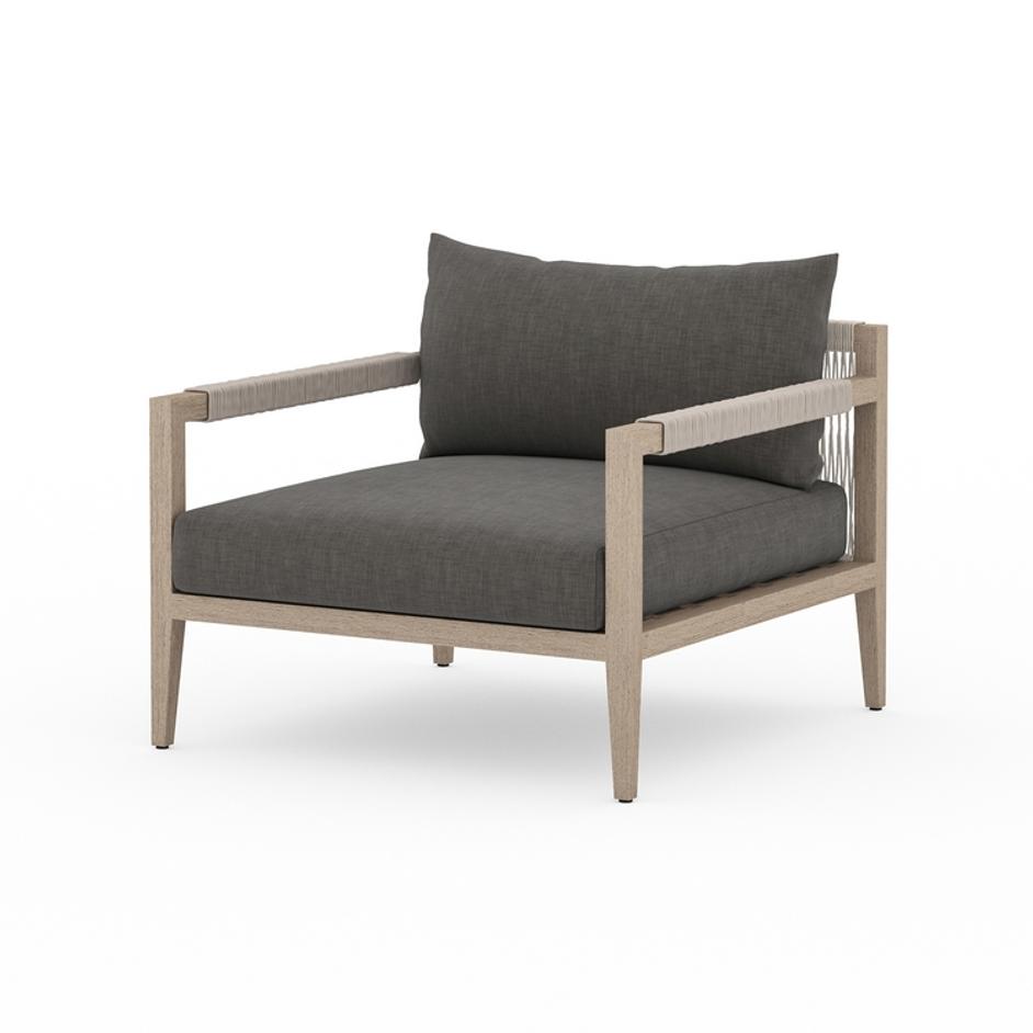 Sherwood Outdoor Chair In Brown/Charcoal by FOUR HANDS