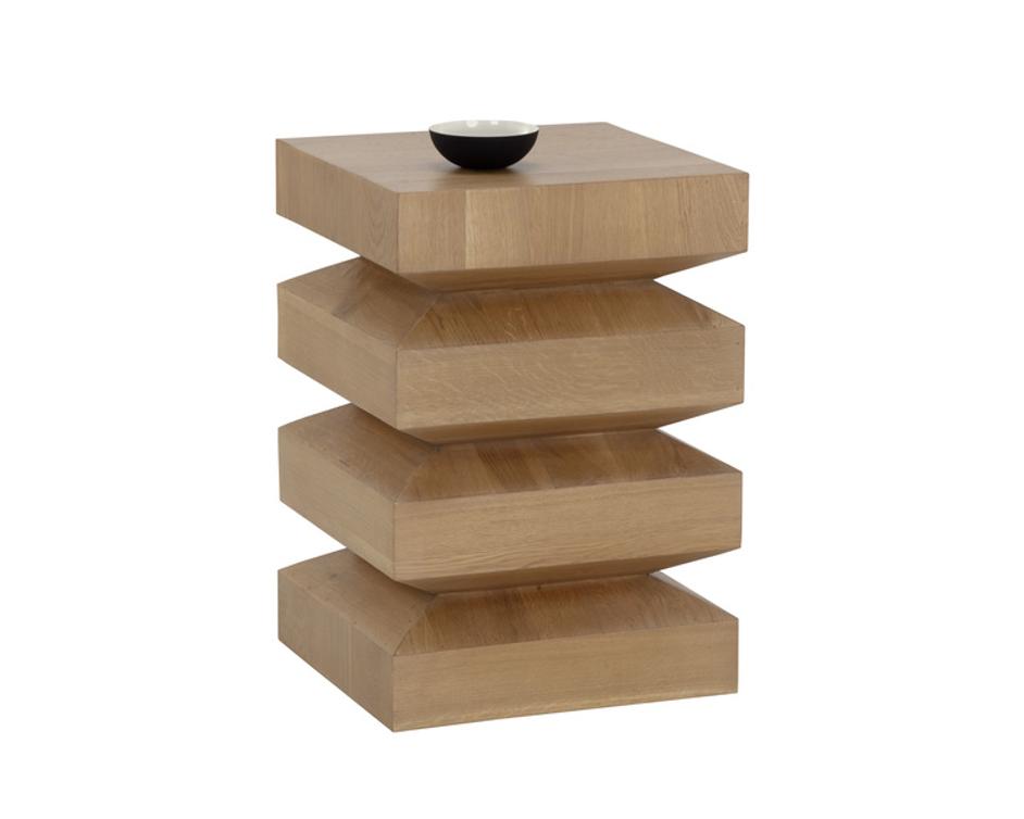 CORMAC END TABLE - RUSTIC OAK by Sunpan