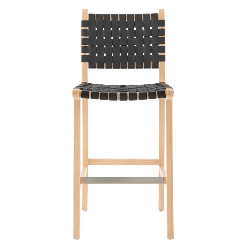 Marco PU Counter Stool, Black by New Pacific Direct