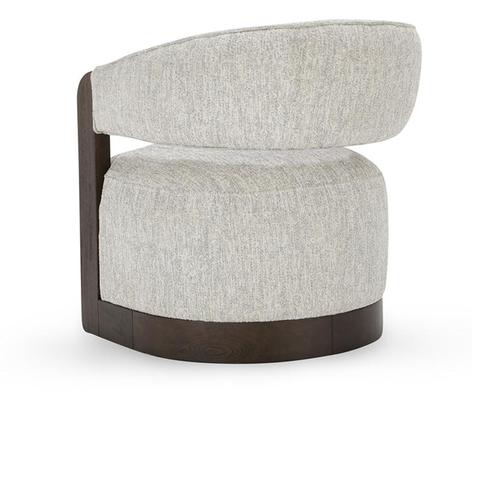 James Swivel Accent Chair Glacier Gray by Classic Home