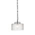 Malone Pendant In Clear Reeded Glass-Jet Black-Black Cord by Four Hands