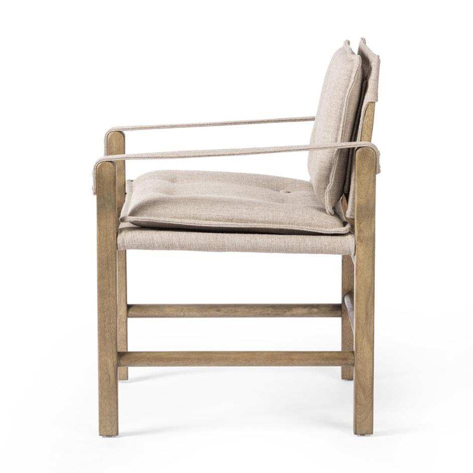 Lenz Dining Armchair In Alcala Taupe by Four Hands