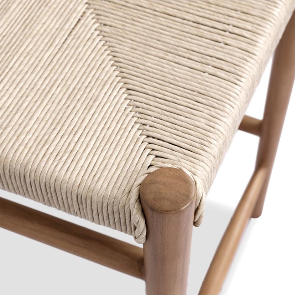 Lomas Bar + Counter Outdoor Stool - Vintage White by Four Hands