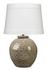 Vagabond Ceramic Table Lamp with Linen Shade by Jamie Young