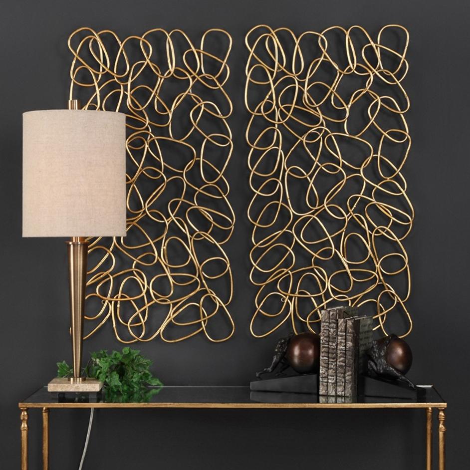 In the Loop Metal Wall Panels by Uttermost