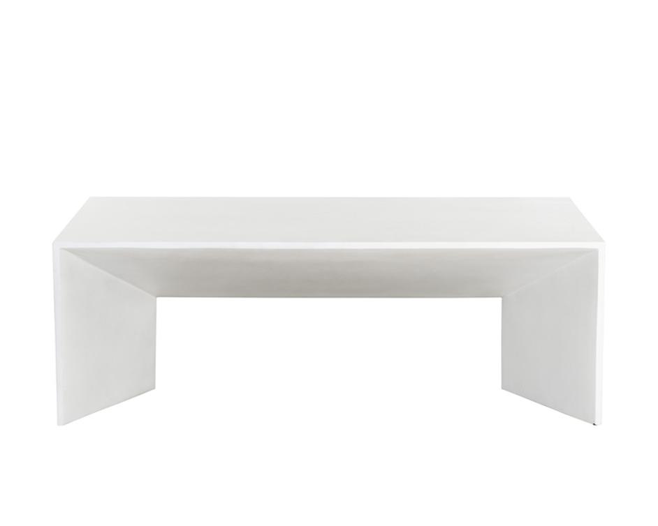 NOMAD COFFEE TABLE - WHITE by Sunpan