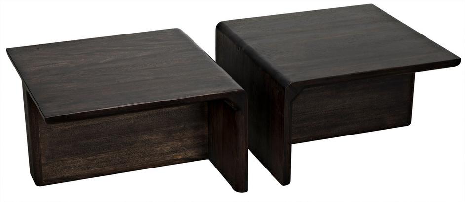 Hagen Coffee Table, Ebony Walnut by Noir Furniture