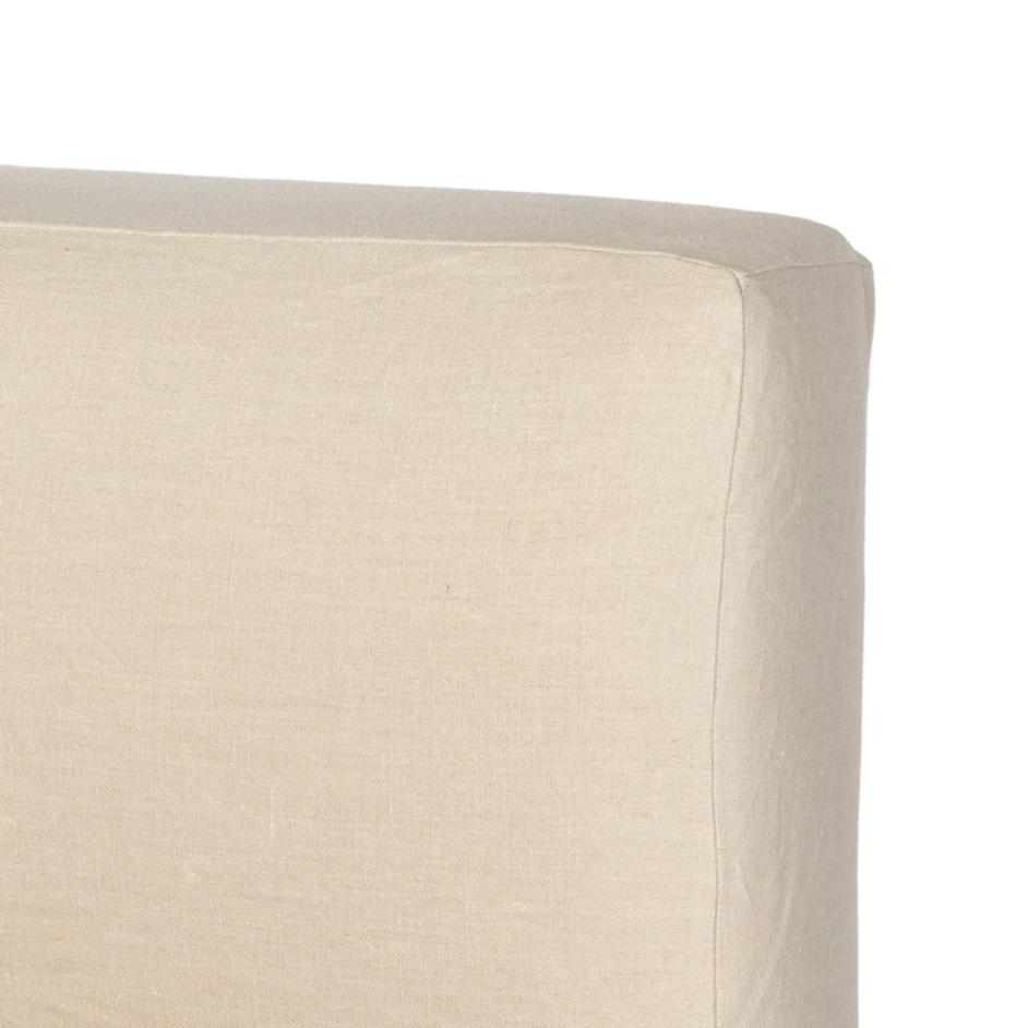 Aidan Slipcover Queen Bed - Brussels Natural by Four Hands