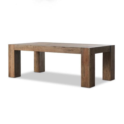 Abaso Dining Table - Rustic Wormwood Oak by Four Hands