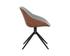 MCCOY SWIVEL DINING CHAIR - NOVEMBER GREY / CINNAMON BROWN by Sunpan