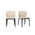 Delaney Dining Chair Warm Beige-Set of Two by Moes Home