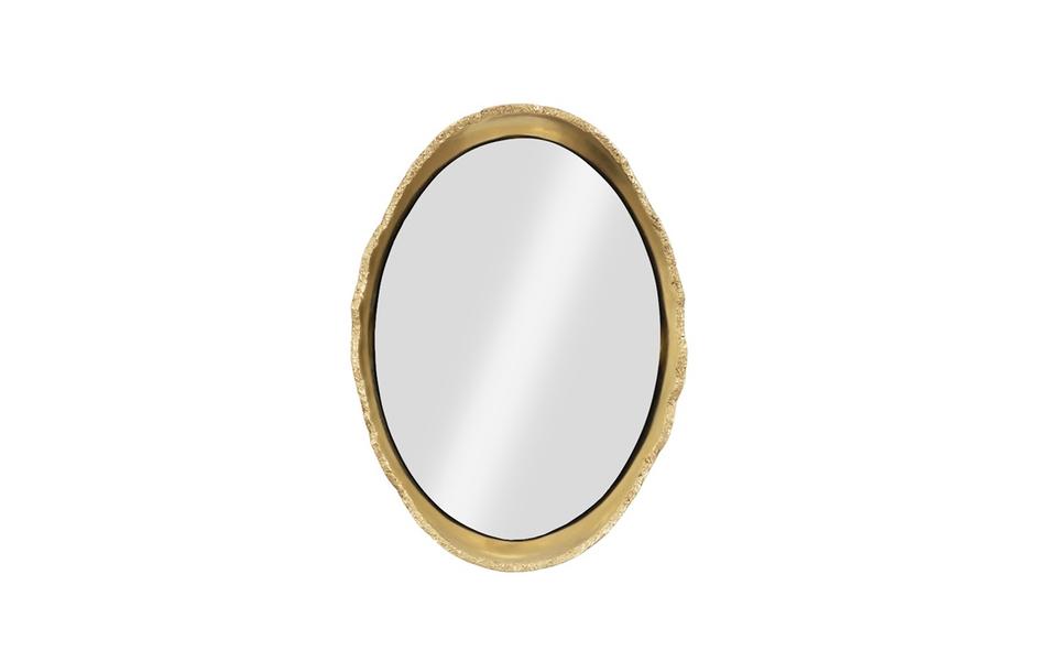 Broken Egg Mirror, Black and Gold Leaf by PHILLIPS COLLECTION