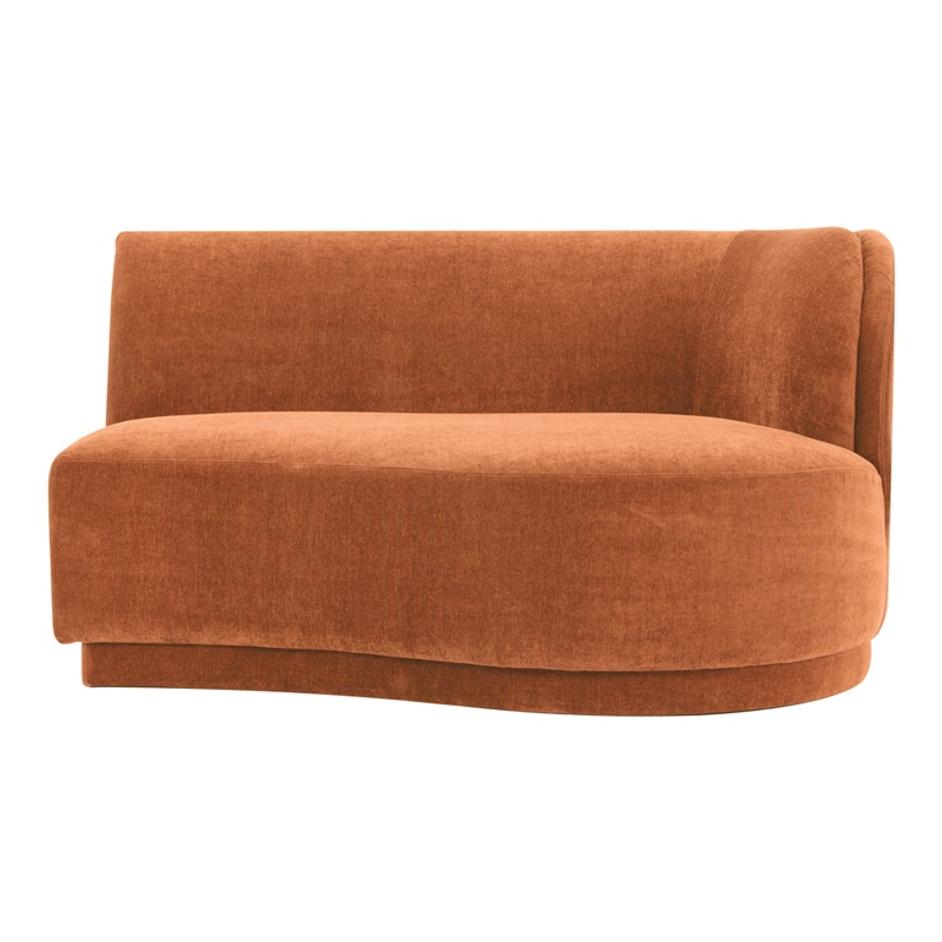 YOON CHAISE RIGHT FIRED RUST by Moes Home