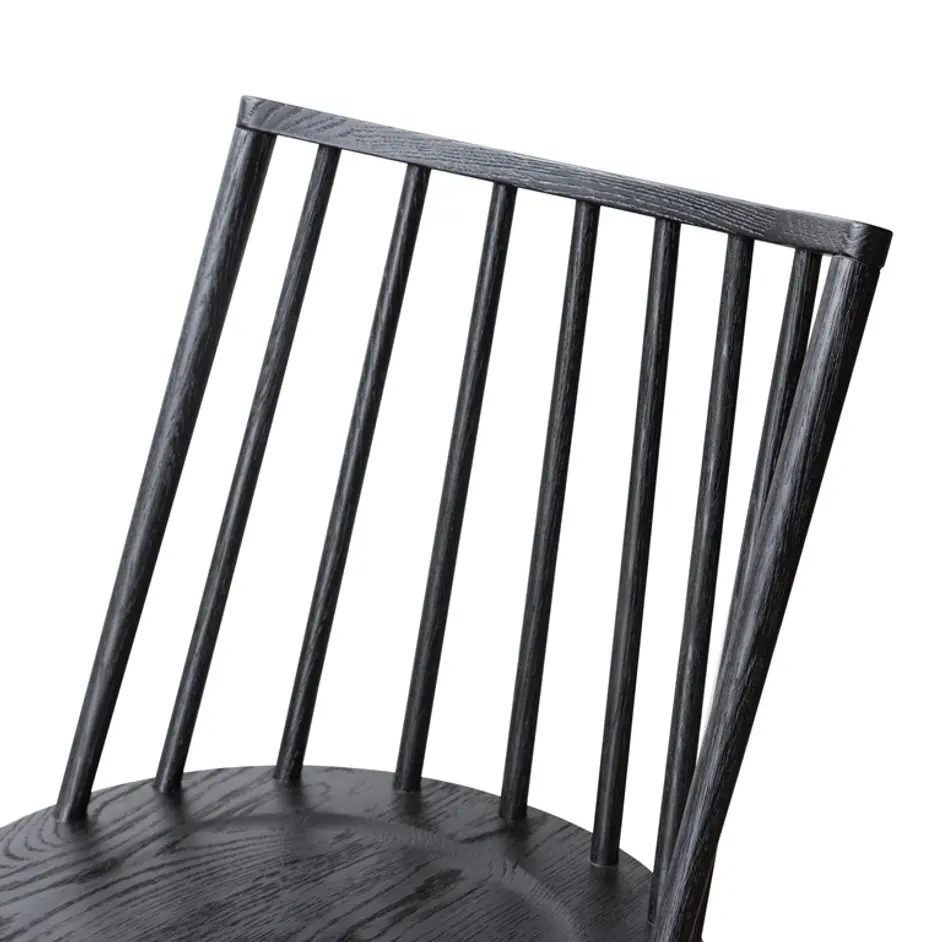 Lewis Swivel Bar Stool in Black Oak by FOUR HANDS