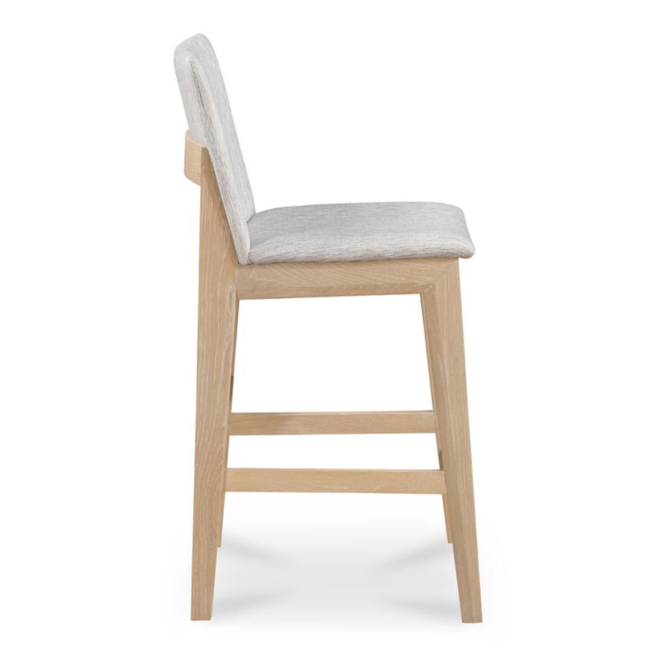 Deco Oak Counter Stool Light Grey by Moes Home