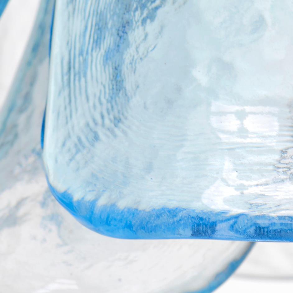 Cala 1-Light Blown Glass Pendant, Blue by Jamie Young