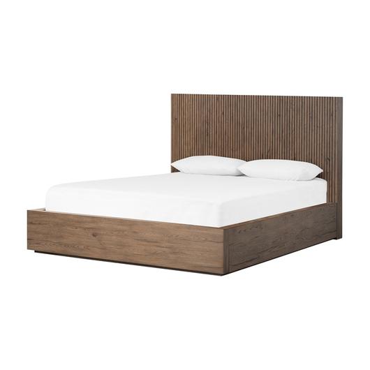 Leo King Bed in Rustic Grey by FOUR HANDS