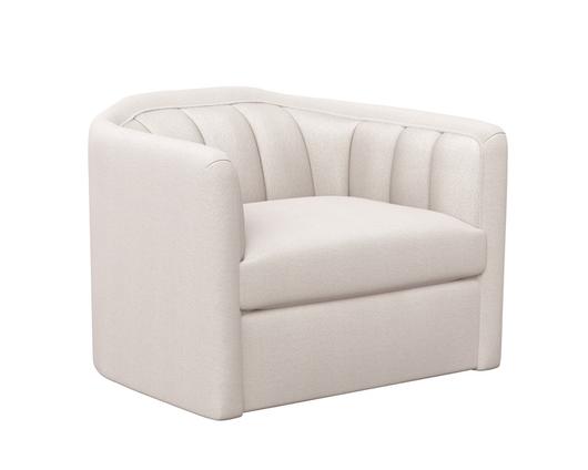 BIRRIT SWIVEL ARMCHAIR - ALASKA GREIGE by Sunpan