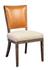 Lina Leather and Linen Chair by Furniture Classics
