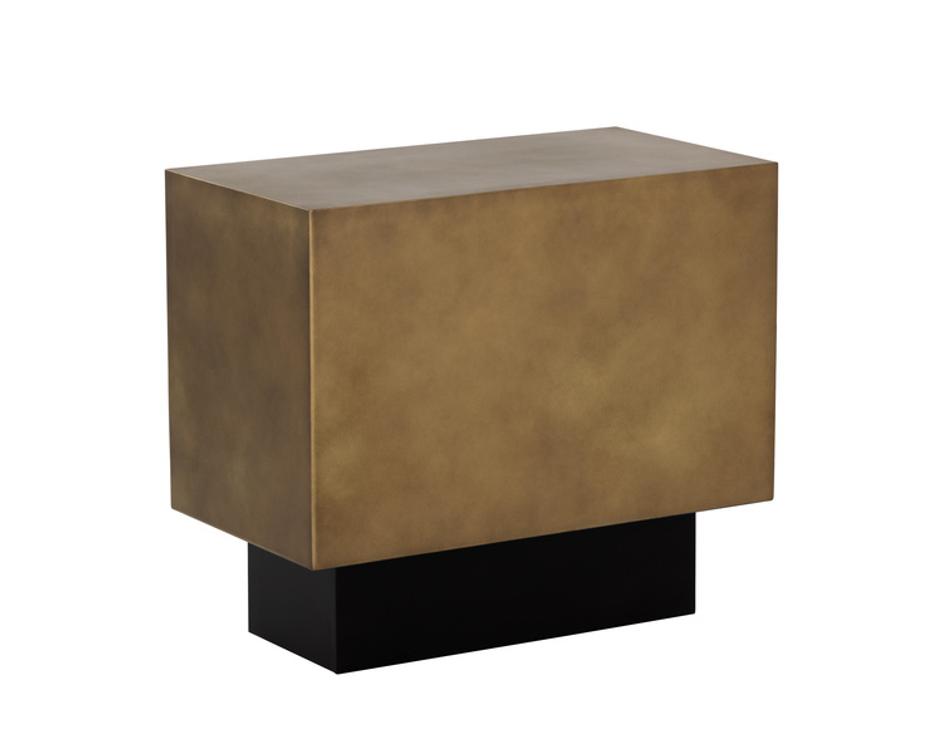 BLAKELY SIDE TABLE - ANTIQUE BRASS by Sunpan