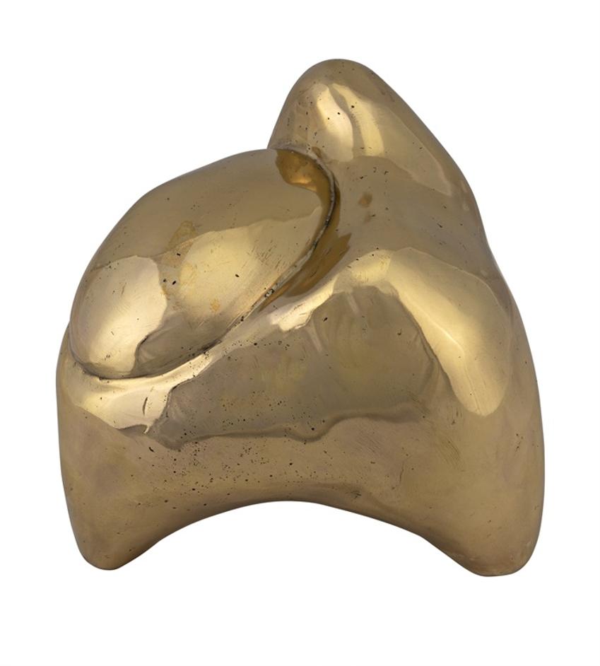 Alien Metal Alloy Sculpture in Antique Brass Finish by Noir Furniture