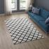 Vaysman Moroccan Trellis 5X8 Area Rug In Ivory And Charcoal by Modway Furniture