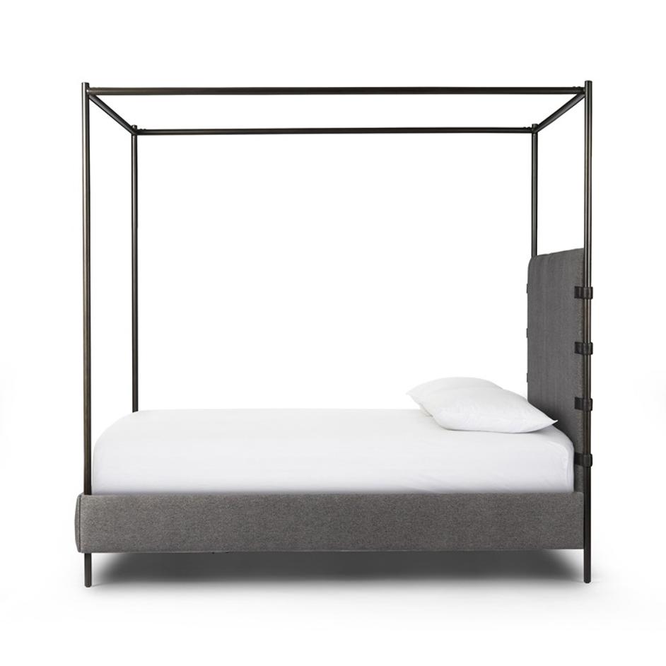 Anderson Canopy Queen Bed - San Remo Ash by Four Hands