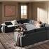 Grant 5 Piece Sectional With Arms In Crypton Henry Charcoal And Espresso by Four Hands