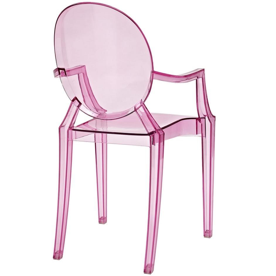Marie Dining Armchair In Pink by Modway Furniture