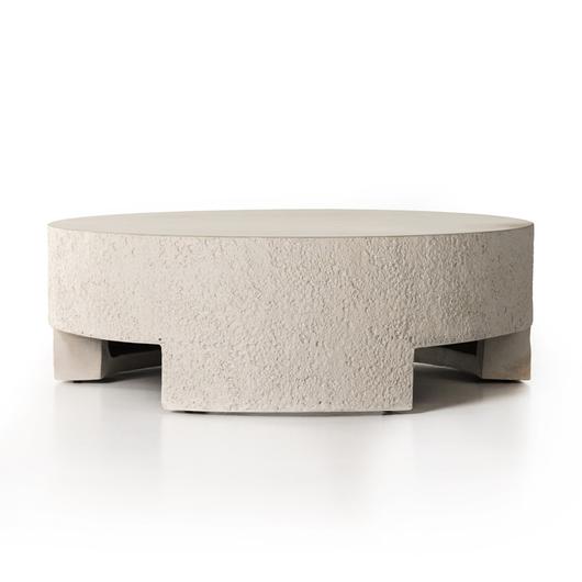 Kember Outdoor Coffee Table In Blanc White by FOUR HANDS