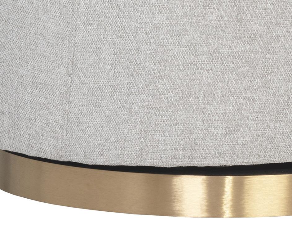 Hazel Swivel Lounge Chair - Belfast Heather Grey by Sunpan