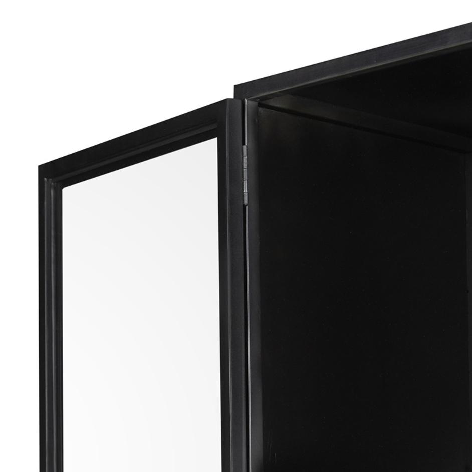 Shadow Box Cabinet In Black by FOUR HANDS