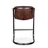 Portofino Leather Counter Chair Geisha Brown by Home Trends & Design