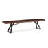London Loft 90-Inch Acacia Wood Live Edge Dining Bench in Walnut Finish by Home Trends & Design