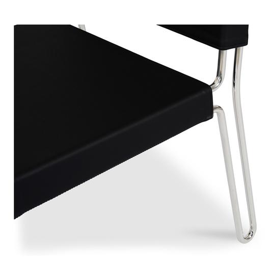 Petra Leather Accent Chair Black by Moes Home