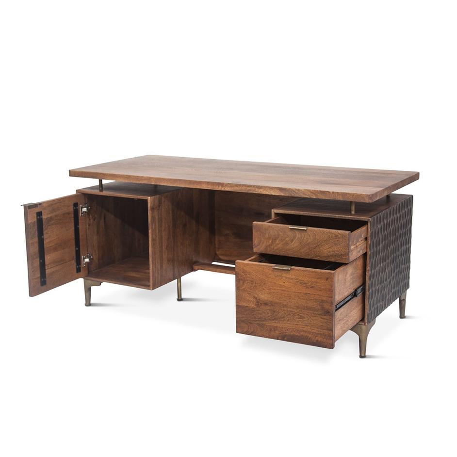 Two Tone Office Desk 66in by Home Trends & Design