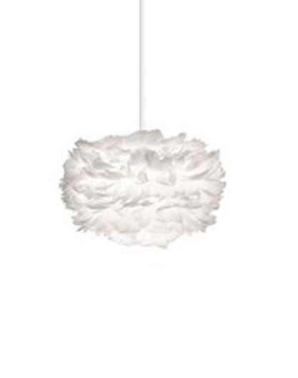 Eos Mini Plug-In Pendant in White with White Cord by UMAGE