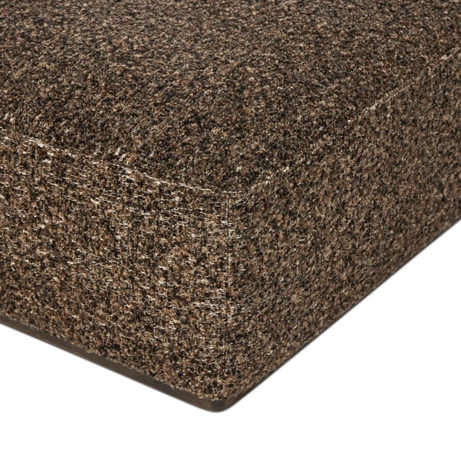 Sinclair Square Ottoman-36" In Ivan Granite-Sienna Brown by Four Hands