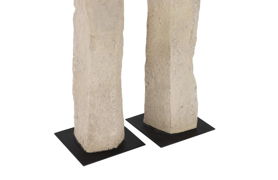 Cast Women Sculptures, Roman Stone, Set of 3 by PHILLIPS COLLECTION