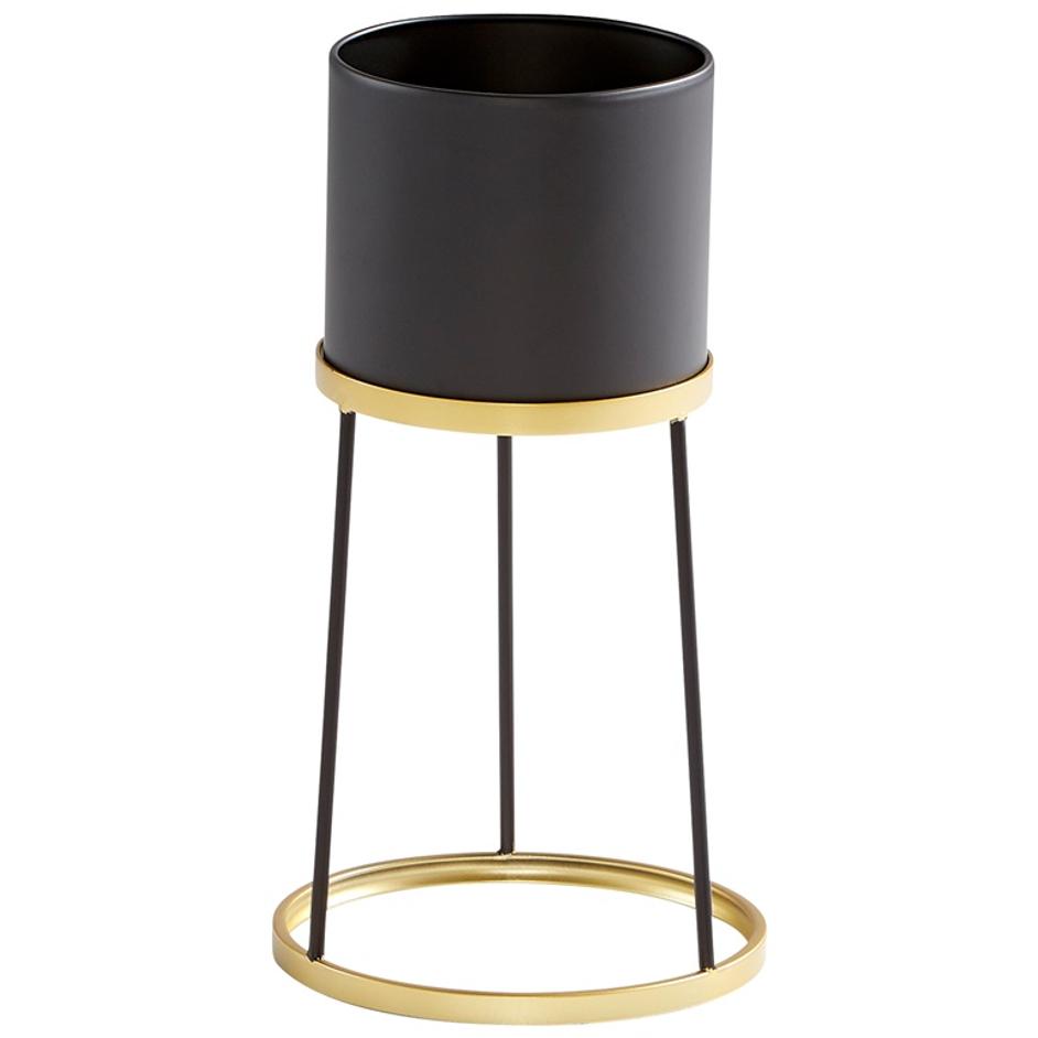 Small Liza Stand in Gold and Black by Cyan Design