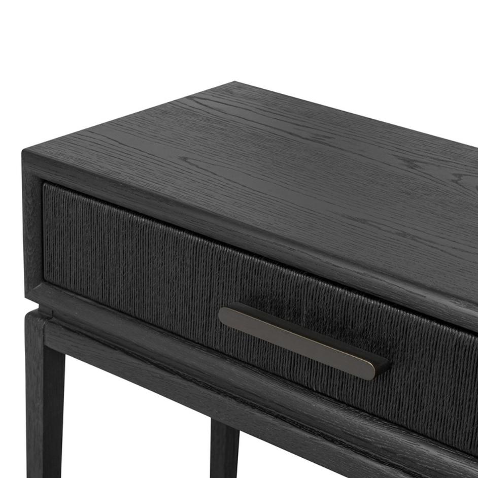 Rosenell Console Table - 60" - Black Oak Solid by Four Hands