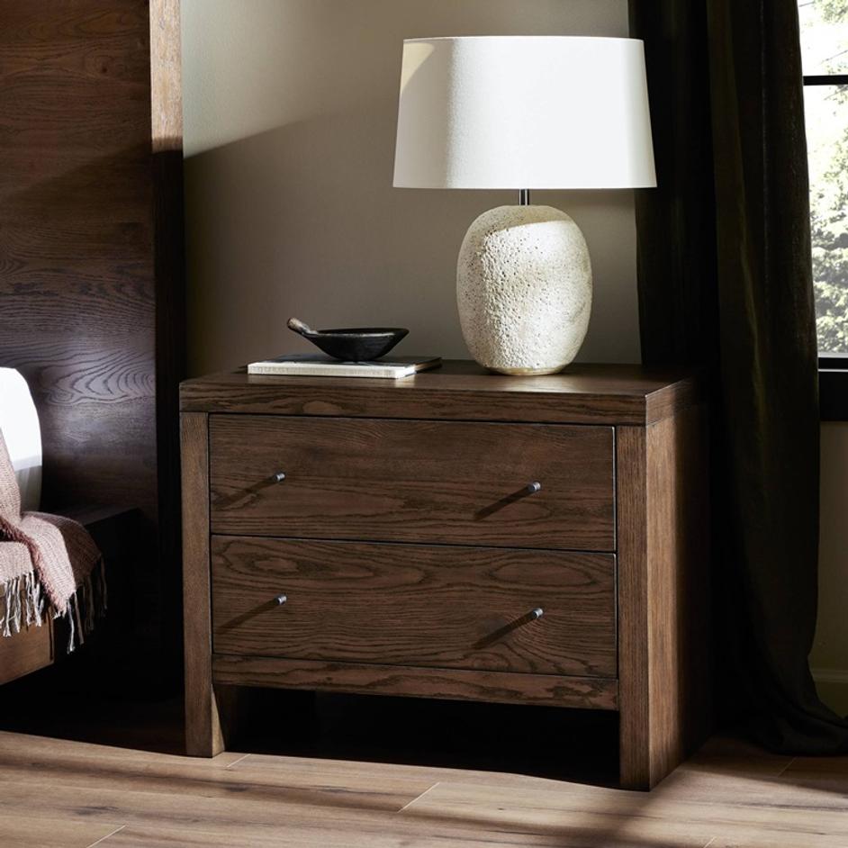 Torrington Charging Nightstand - Umber Oak by Four Hands