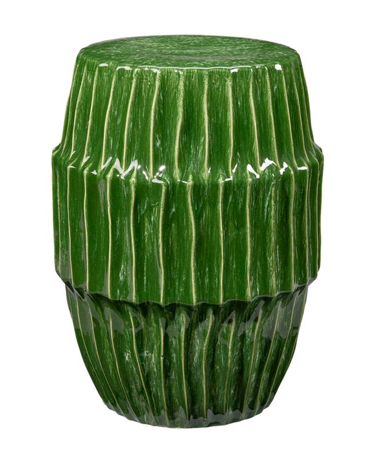 Algae Ceramic Indoor/Outdoor Side Table, Green by Jamie Young